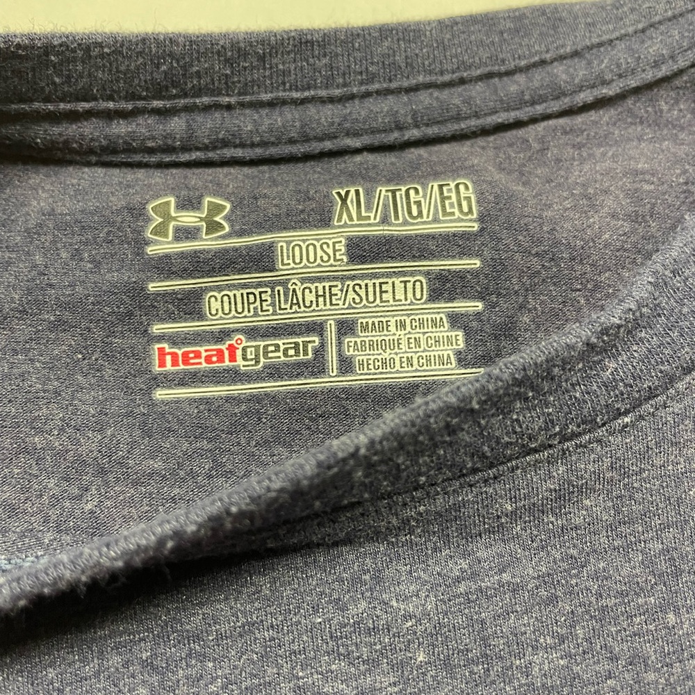 Mens Under Armour Blue Short Sleeve T-Shirt Size XL - Picture 3 of 5